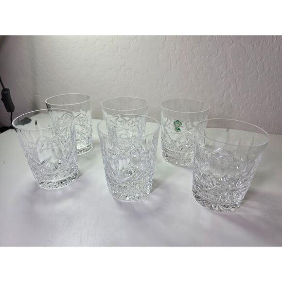Set of 6- Vintage WATERFORD CRYSTAL Lismore 12oz Tumbler Highball w Original Box - Picture 3 of 12